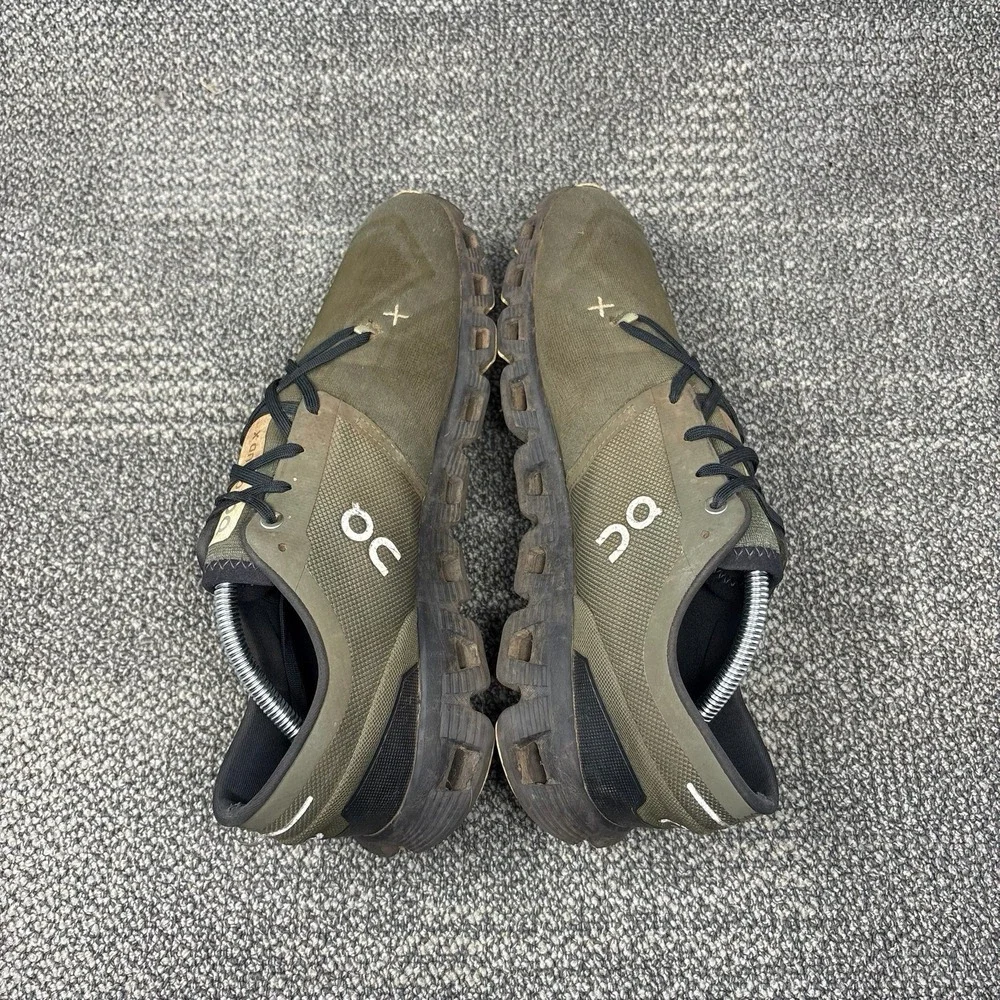 On Cloud X 3 Men's 10.5 Olive Reseda Green Running Training Shoes 60.98704